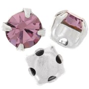 Chatons montés 4mm Light Amethyst x10|raw }}