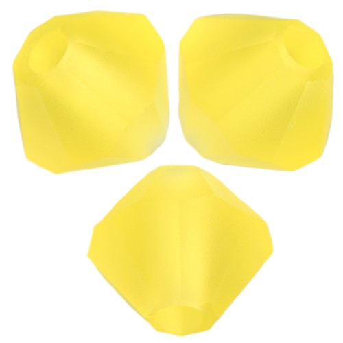 4mm Preciosa bicones beads - Rondelle Bead - Citrine Matt x30