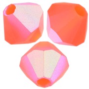 4mm Preciosa bicones - Rondelle Bead - Hyacinth AB Matt x30|raw }}