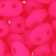 SuperDuo 2.5x5mm Neon Pink Mat x10g