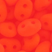 SuperDuo 2.5x5mm Neon Orange Mat x10g