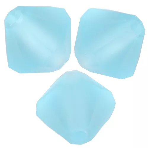 4mm Preciosa bicones - Rondelle Bead - Aqua Bohemica Matt x30