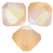 4mm Preciosa bicones - Rondelle Bead - Light Colorado Topaz AB Matt x30|raw }}