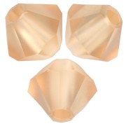 4mm Preciosa bicones beads - Rondelle Bead - Light Colorado Topaz Matt x30|raw }}