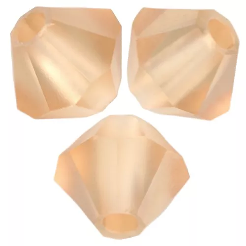 4mm Preciosa bicones beads - Rondelle Bead - Light Colorado Topaz Matt x30