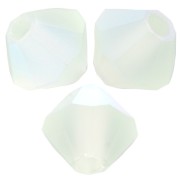 4mm Preciosa bicones beads - Rondelle Bead - Chrysolite AB Matt x30|raw }}