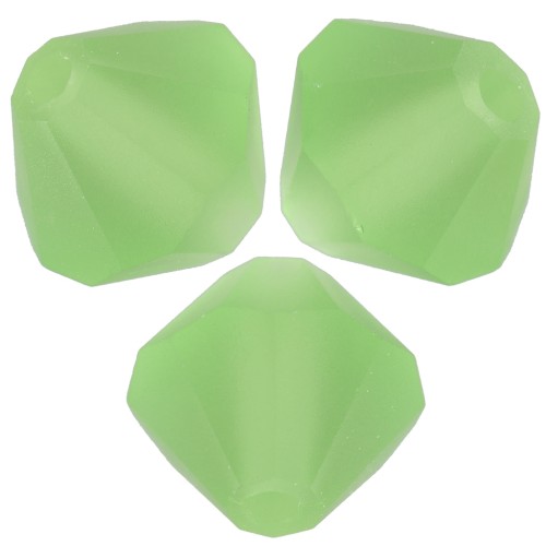 4mm Preciosa bicones - Rondelle Bead - Peridot Matt x30