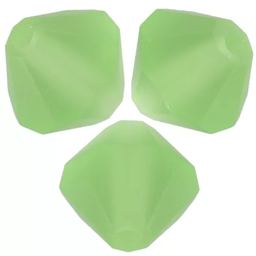 4mm Preciosa bicones - Rondelle Bead - Peridot Matt x30