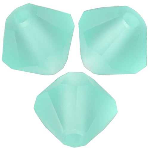 4mm Preciosa bicones - Rondelle Bead - Caribbean Sea Matt x30