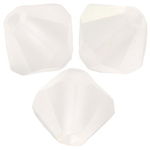 4mm Preciosa bicones - Rondelle Bead - Crystal AB Matt x30