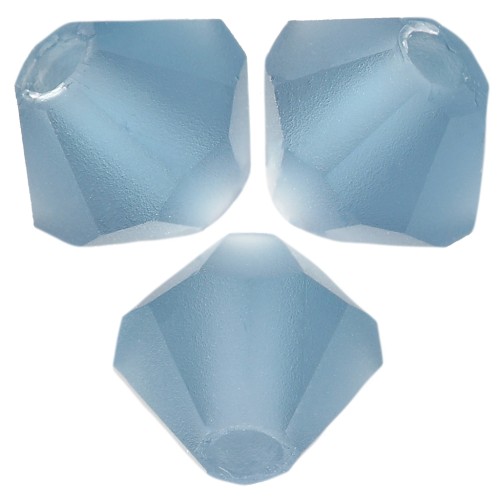 4mm Preciosa bicones beads - Rondelle Bead - Montana Matt x30