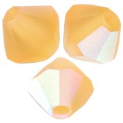 4mm Preciosa bicones beads - Rondelle Bead - Topaz AB Matt x30|raw }}