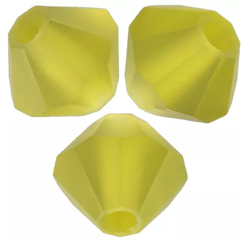 4mm Preciosa bicones beads - Rondelle Bead - Olivine Matt x30