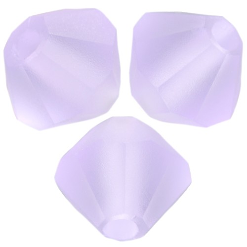 4mm Preciosa bicones beads - Rondelle Bead - Violet Matt x30