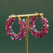 4mm Preciosa bicones - Rondelle Bead - Rose Matt x30