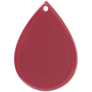 31x22mm drop Pendant - burgundy x1