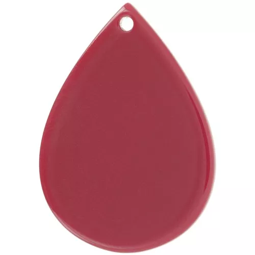 31x22 mm acetate teardrop pendant - Burgundy x1
