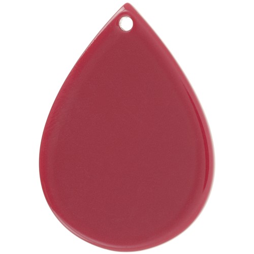31x22mm drop Pendant - burgundy x1