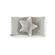 Magnetic clasp Star for 5mm laceOld Silver tone x1|raw }}