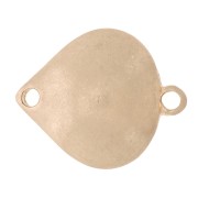 20x17mm Drop spacer - Vintage gold x1|raw }}