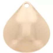 21x19mm drop Pendant - Gold Tone x1