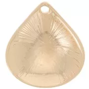 21x19mm drop Pendant - Gold Tone x1