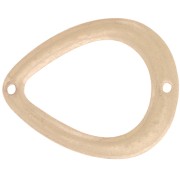 26x21mm Hollow drop spacer - Vintage gold x1|raw }}