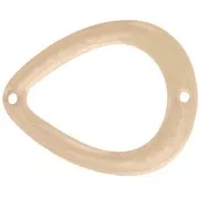 26x21mm Hollow drop spacer - Vintage gold x1