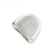 Terminator for  5 mm lace Old Silver tone x1