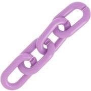 39x23mm Oval acrylic link - Lilac x1|raw }}