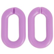 39x23mm Oval acrylic link - Lilac x1