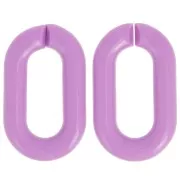 39x23mm Oval acrylic link - Lilac x1