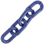 39x23mm Oval acrylic link - Dark blue x1