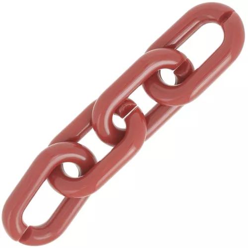 39x23mm Oval acrylic link - Dark brick x1