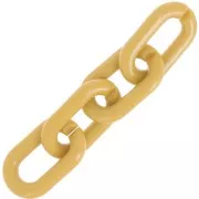 39x23mm Oval acrylic link - Ochre x1