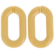 39x23mm Oval acrylic link - Ochre x1