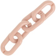 39x23mm Oval acrylic link - Nude x1