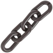 39x23mm Oval acrylic link - Chocolate x1