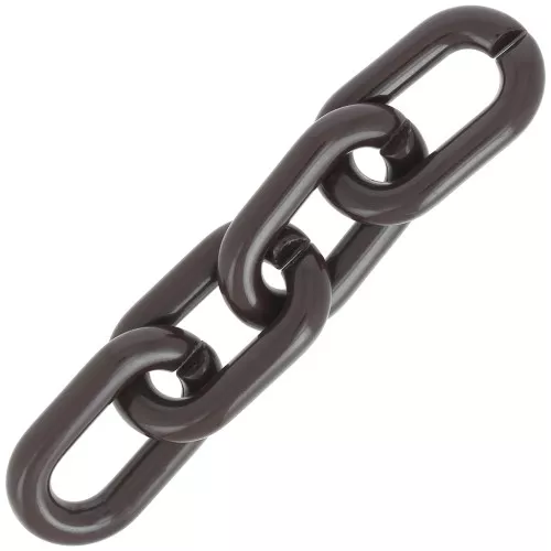 39x23mm Oval acrylic link - Chocolate x1