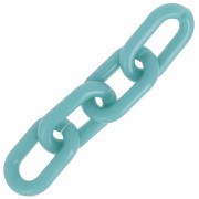 39x23mm Oval acrylic link - Lagoon blue x1