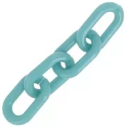 39x23mm Oval acrylic link - Lagoon blue x1