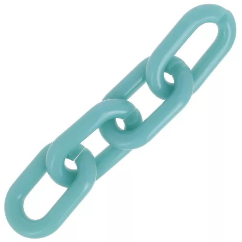 39x23mm Oval acrylic link - Lagoon blue x1