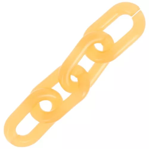 39x23mm Oval transparent acrylic link - Light orange x1
