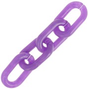 39x23mm Oval transparent acrylic link - Purple marbled - White x1