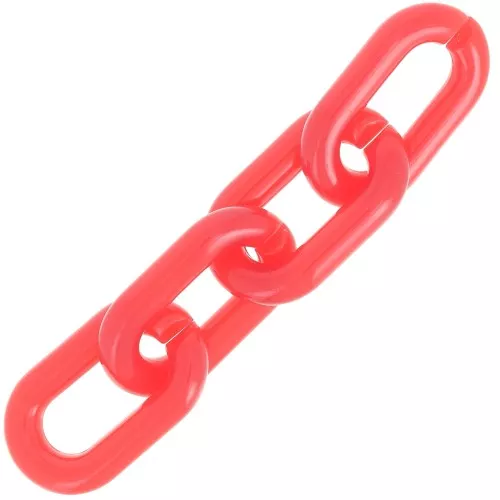 39x23mm Oval transparent acrylic link - Red x1