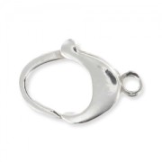 Sterling Silver lobster claw clasp 15mm x1|raw }}