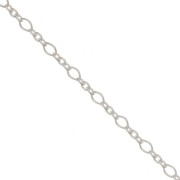 Cable chain links (1x3) Chain 2.2mm 925 Sterling Silver x1m|raw }}