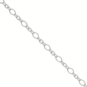Cable chain links (1x3) Chain 2.2mm 925 Sterling Silver x1m