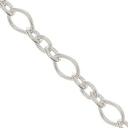 Cable chain links (1x3) Chain 2.2mm 925 Sterling Silver x1m