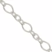 Cable chain links (1x3) Chain 2.2mm 925 Sterling Silver x1m